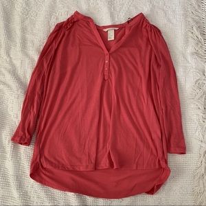 NWOT H&M Hot pink Button Down